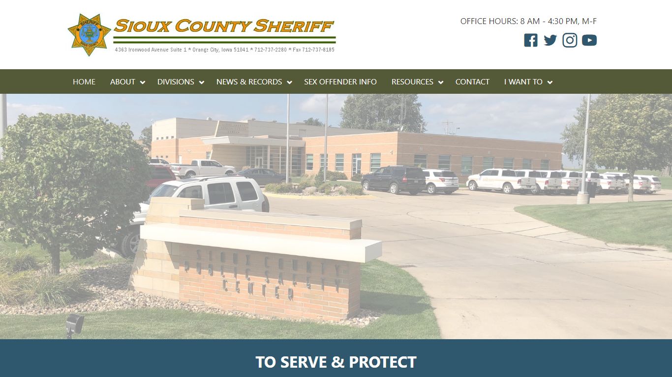 Sioux County Sheriff – Official Sioux County, Iowa Sheriff ...