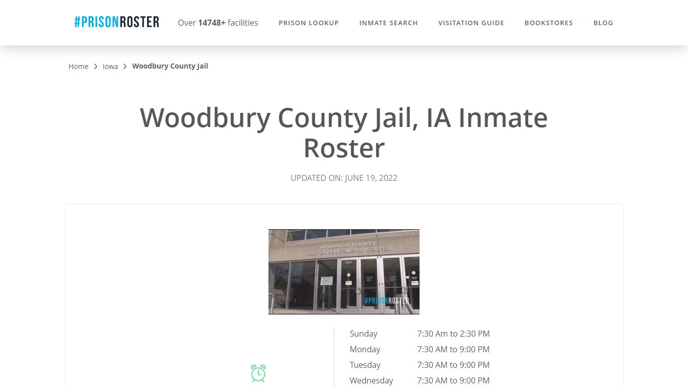 Woodbury County Jail, IA Inmate Roster